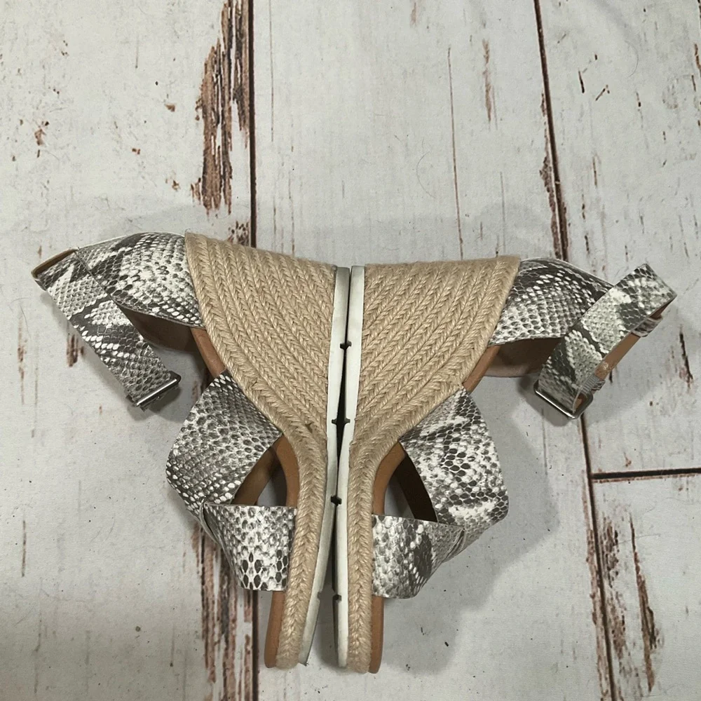 TREASURE & BOND POPPY ESPADRILLE WEDGE SNAKE PRINT WEDGE SANDALS‎
